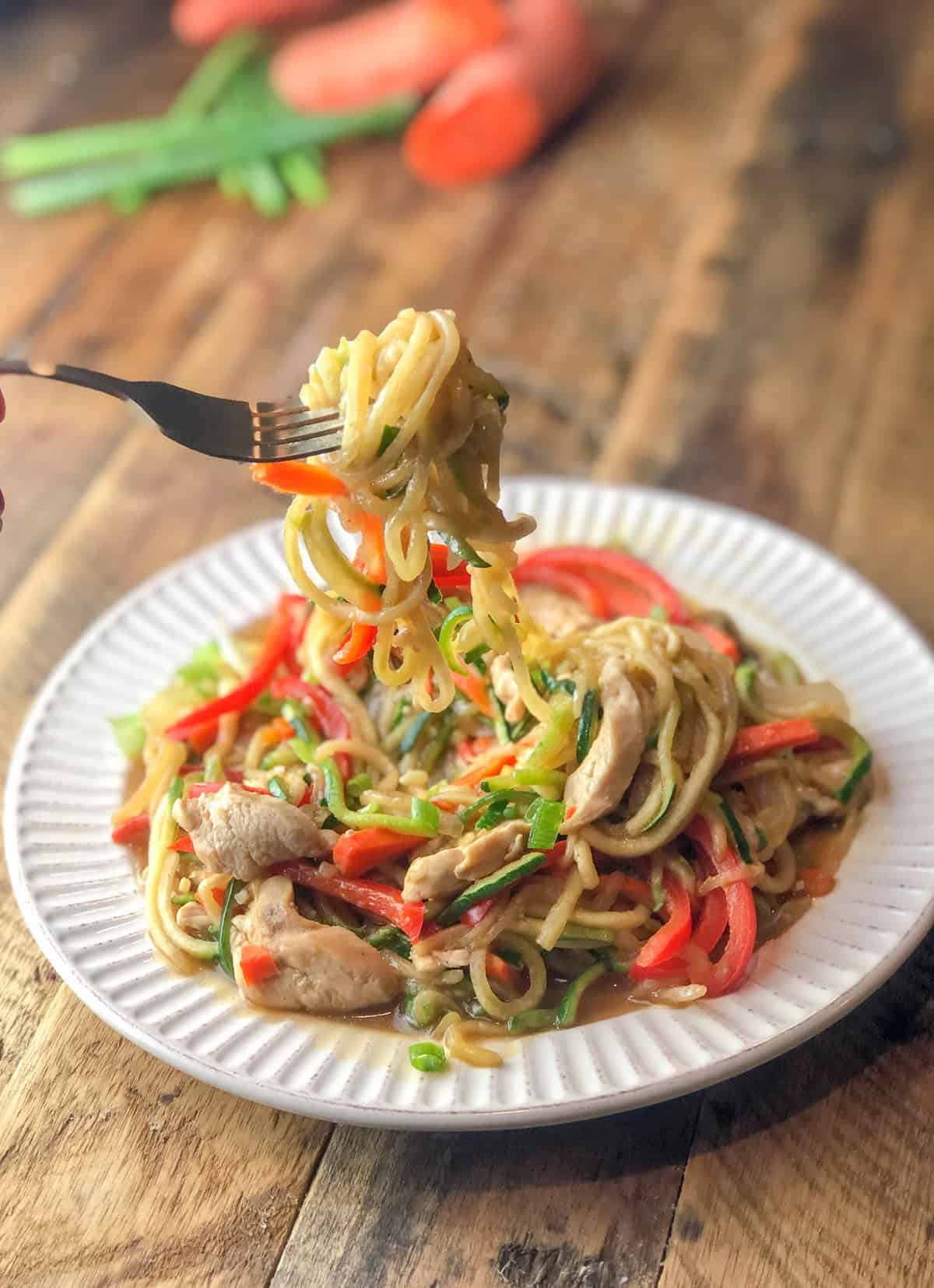 Zoodle and Carrot Lo Mein