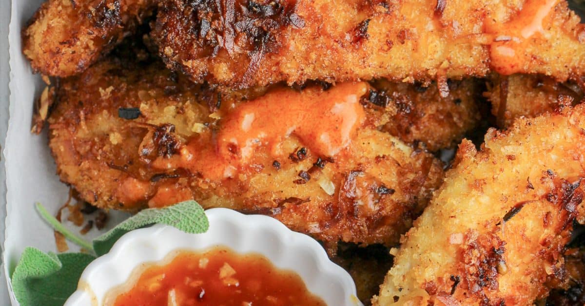 Spicy Coconut Chicken Tenders Bad Batch Baking Restaurant Copycat