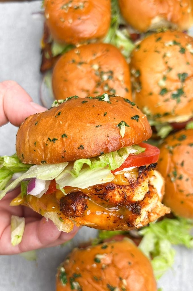 Popeye's Spicy Chicken Sliders Sandwich - Bad Batch Baking - Restaurant  Copycat Recipes & Family Favorites