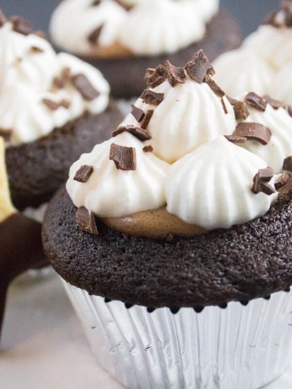 Whiskey Chocolate French Silk Pie Cupcake