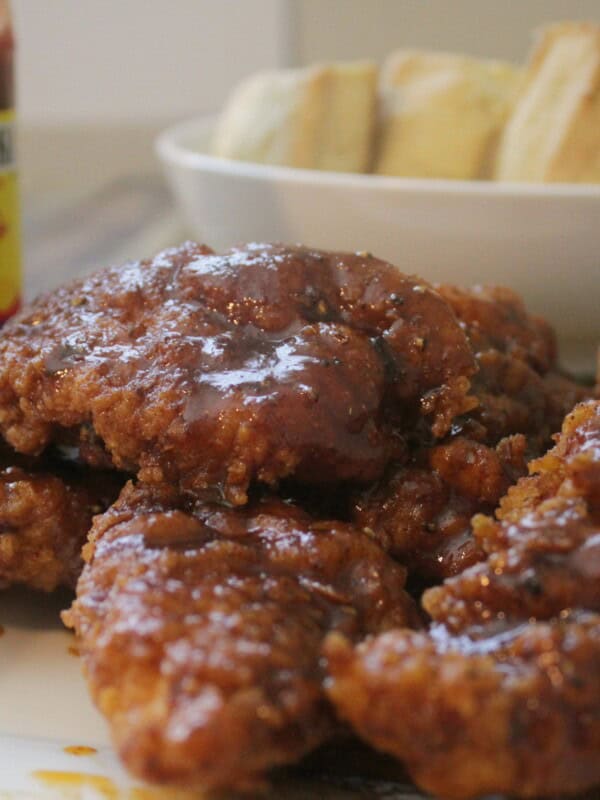 Spicy, sweet, sticky, Nashville hot fried chicken