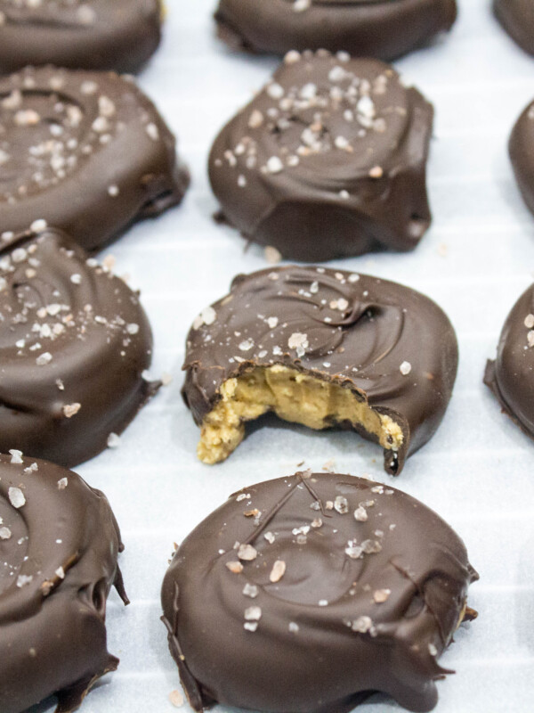 Salted Dark Chocolate Peanut Butter Patties