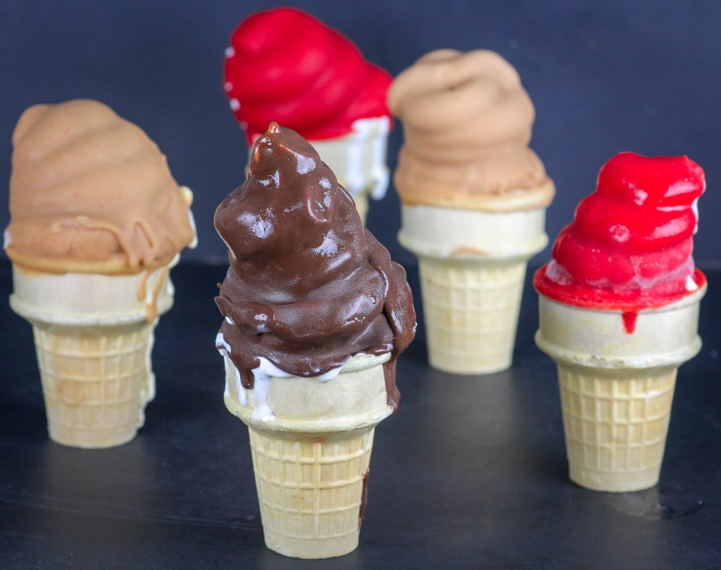 Cherry, Butterscotch & Chocolate Dipped Cones (Dairy Queen Copycat ...