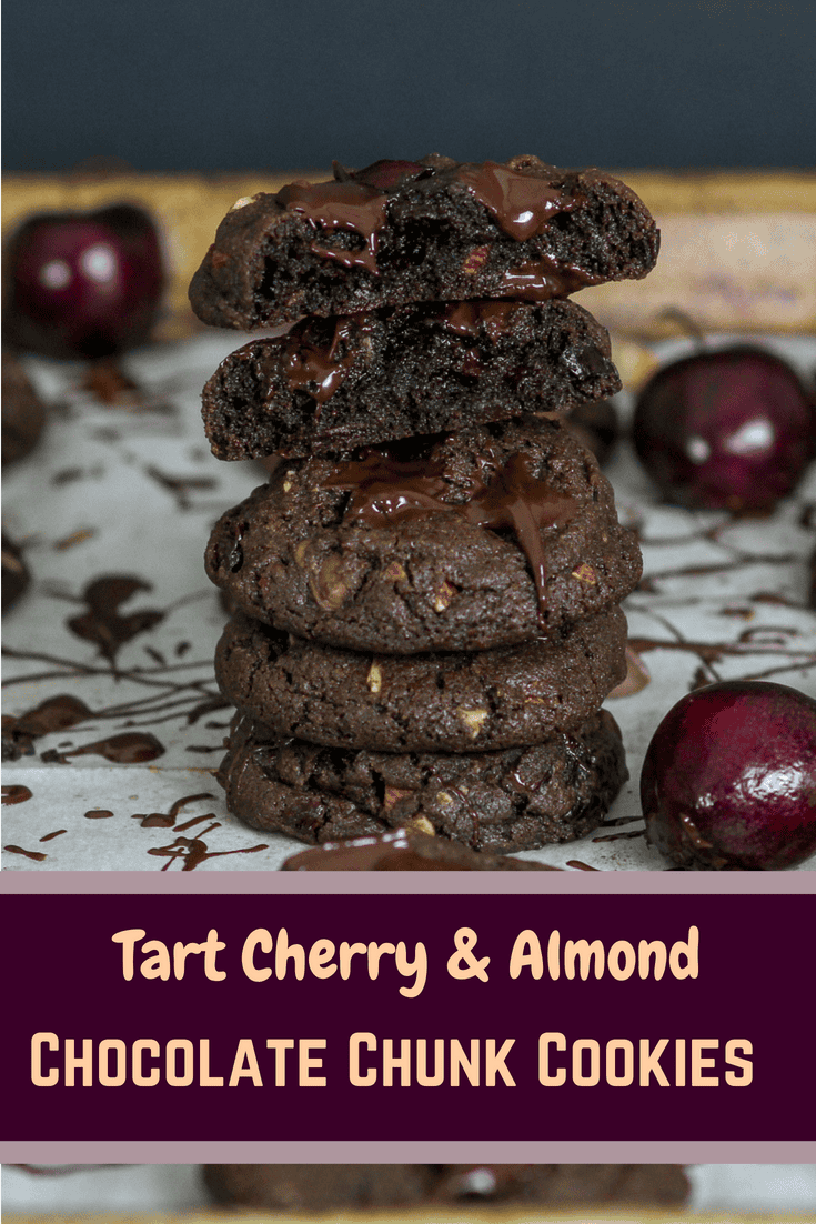 Tart Cherry and Almond Chocolate Cookies