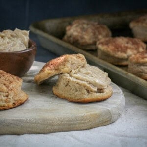 Pumpkin Spiced Biscuits with Spiced Sweet Butter