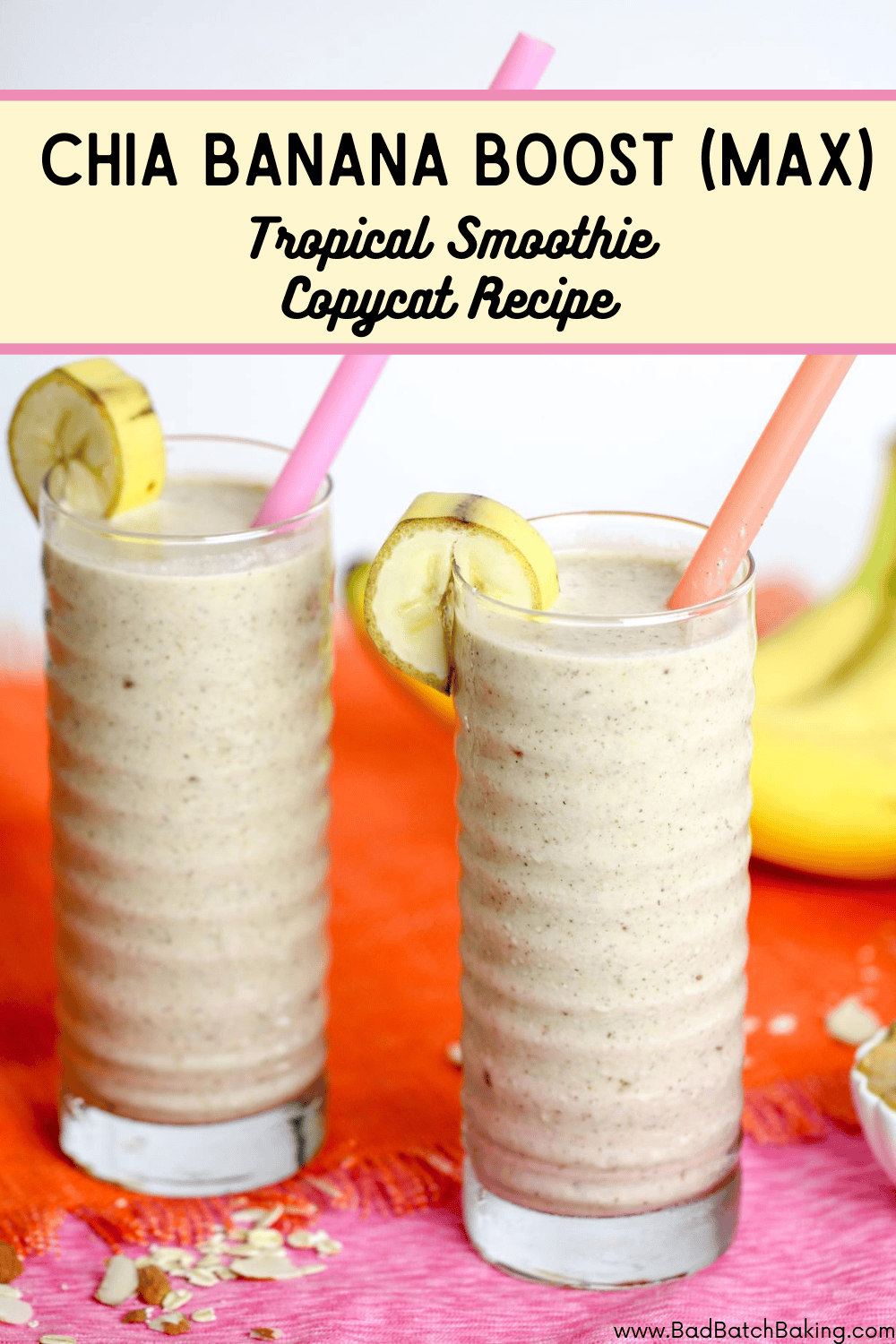 Chia Banana Boost Tropical Smoothie Recipe