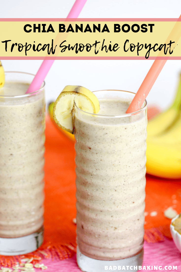 Chia Banana Boost Tropical Smoothie Recipe