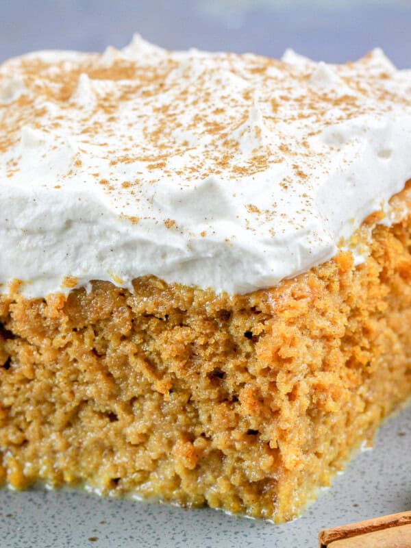 Pumpkin Spice Tres Leches with Amaretto