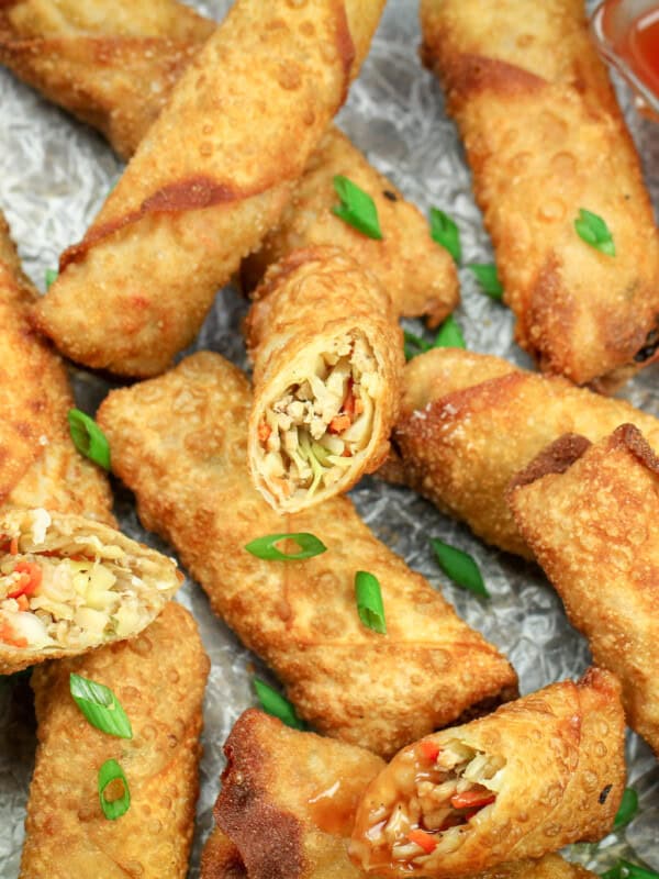 Crispy Chinese Egg Rolls with Sweet and Sour