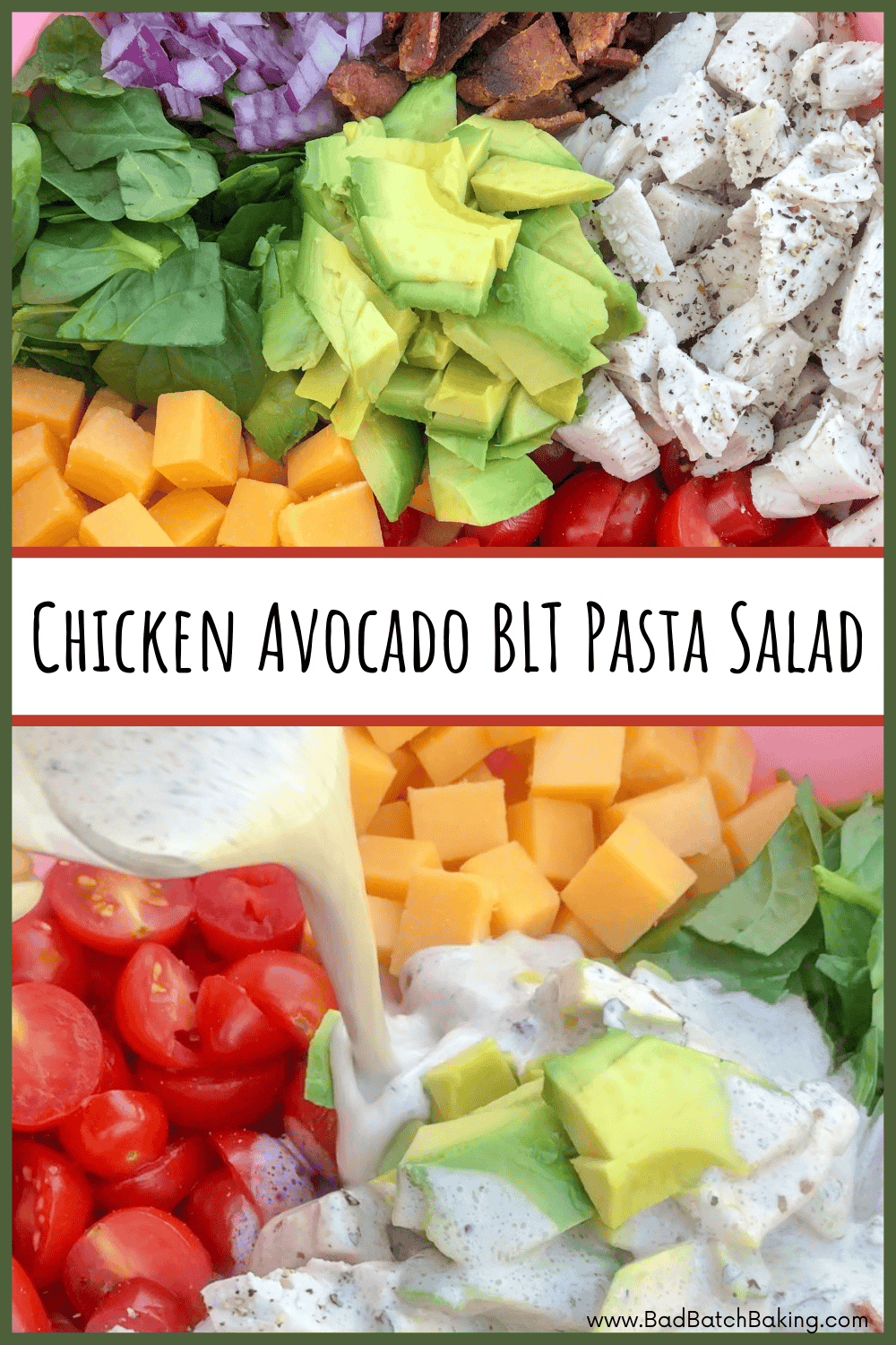 Chicken Avocado BLT Pasta Salad