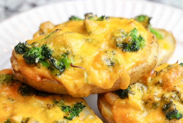 The Best Broccoli Cheddar Twice Baked Potatoes - Bad Batch Baking