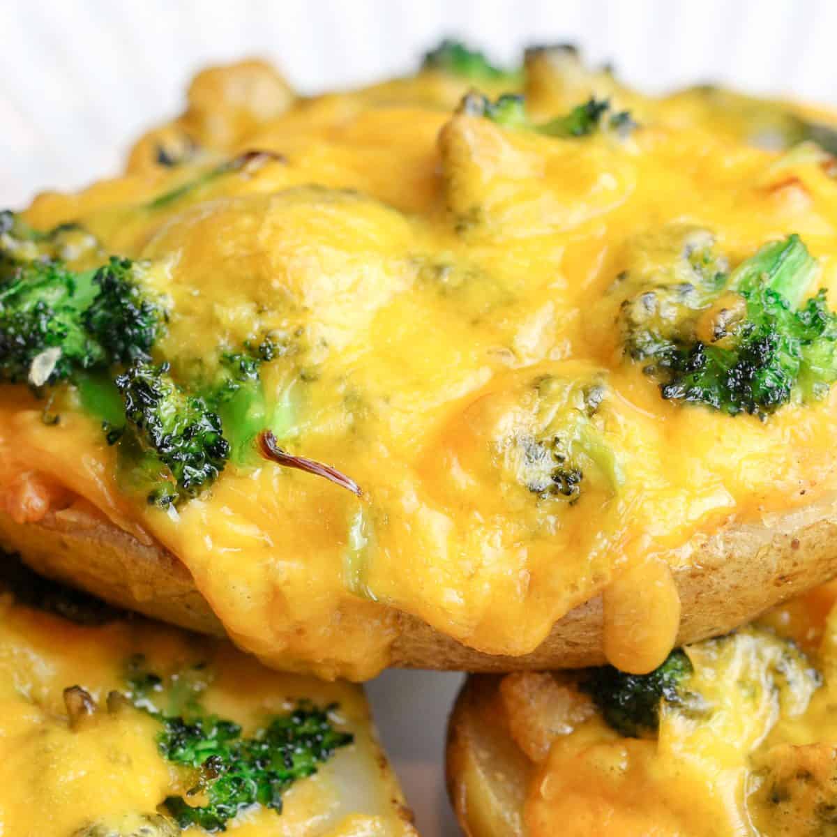 The Best Broccoli Cheddar Twice Baked Potatoes - Bad Batch Baking