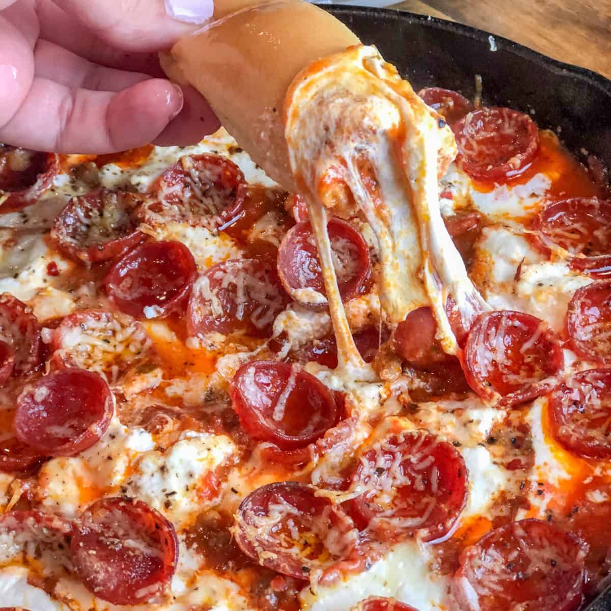 Meat Lover's Pizza Dip Bad Batch Baking Family Favorite Recipes