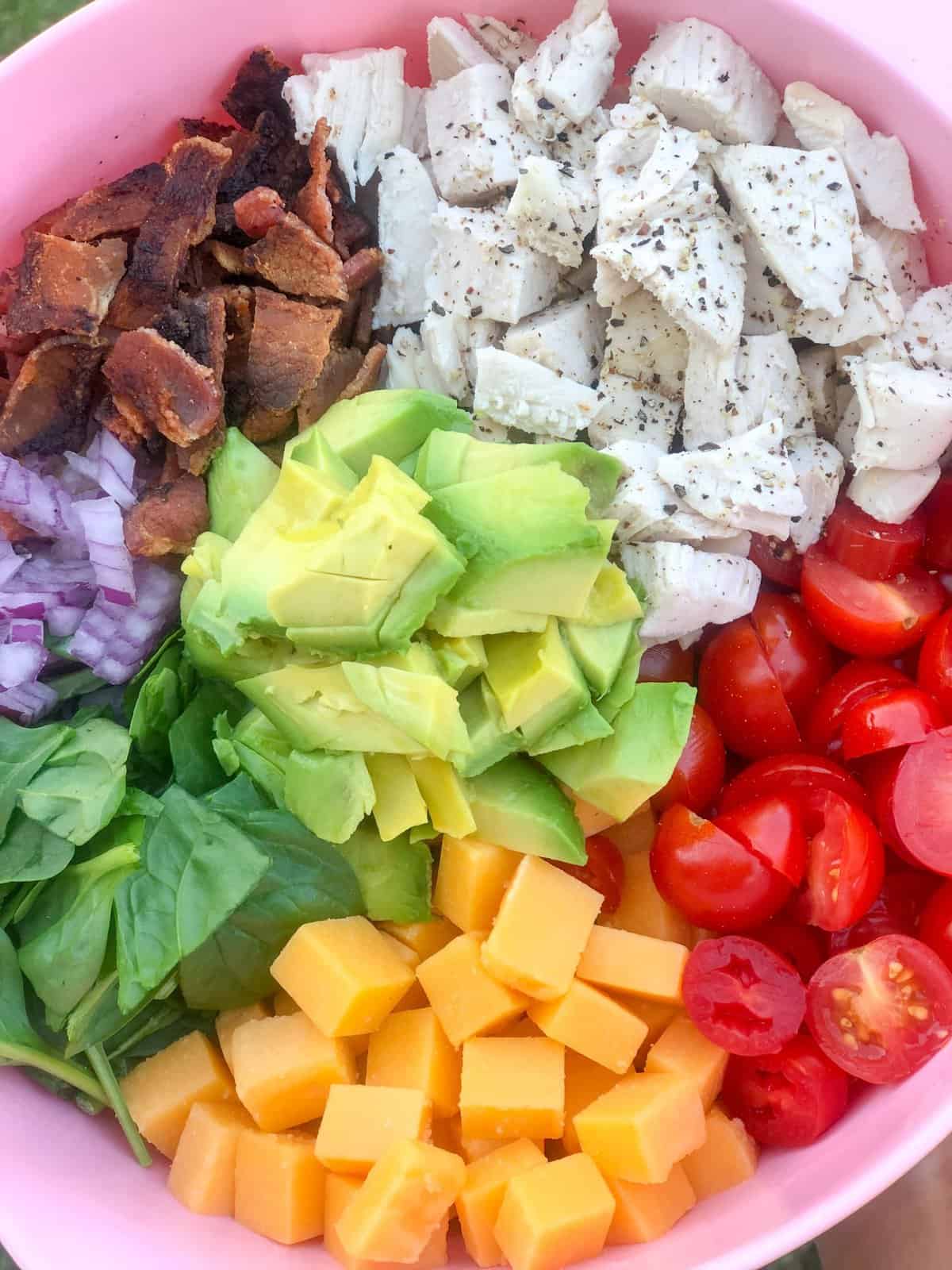 Chicken Avocado BLT Pasta Salad