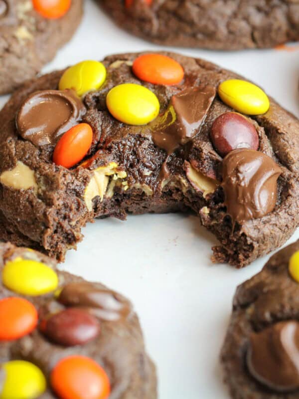 Reese's Pieces Chocolate Peanut Butter Cookies