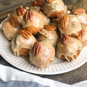 Pecan Maple Bacon Fritter Donut Bites