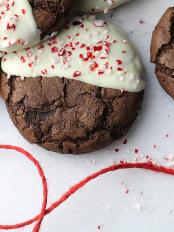 Soft-Batch Triple Chocolate Peppermint Cookies