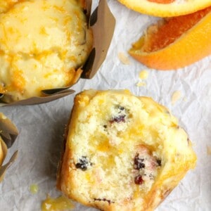 Zesty Buttery Orange Cranberry Muffins