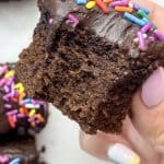 Chocolate Donut-Frosted Cake Bites