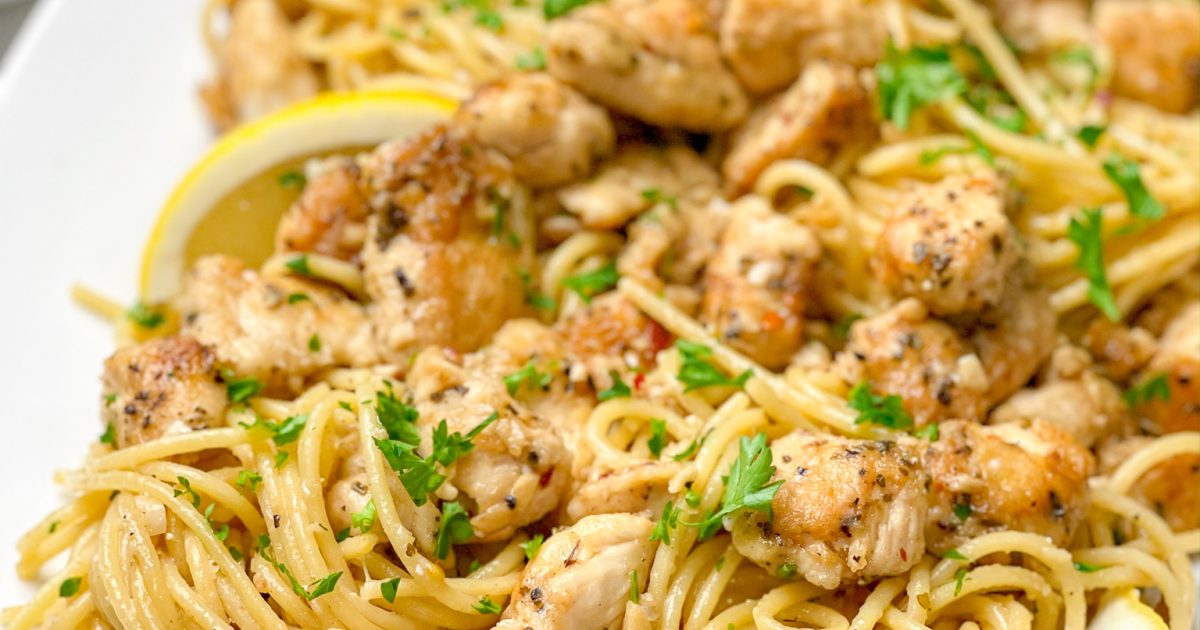 Better Than Olive Garden Chicken Scampi - Bad Batch Baking - Restaurant ...