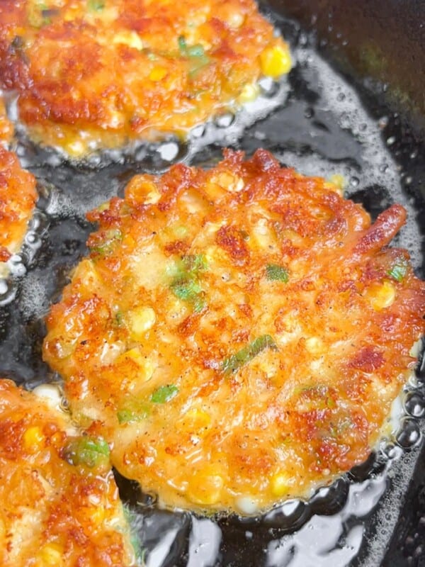 Cheesy Corn Fritters