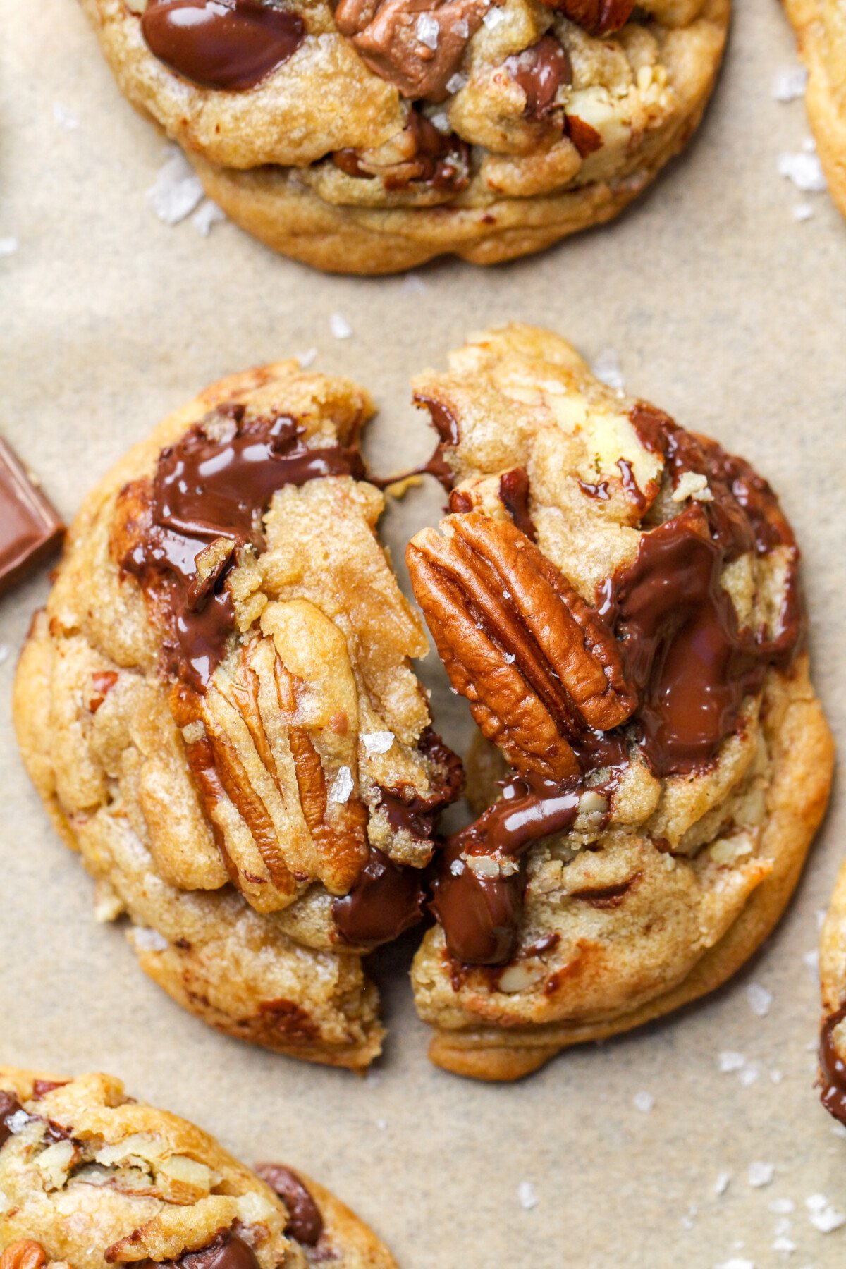 Brown butter pecan cookies