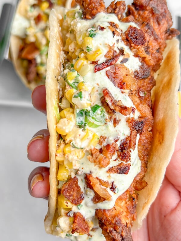 fried chicken tacos