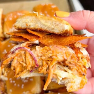 Crunchy BBQ Chicken Sliders