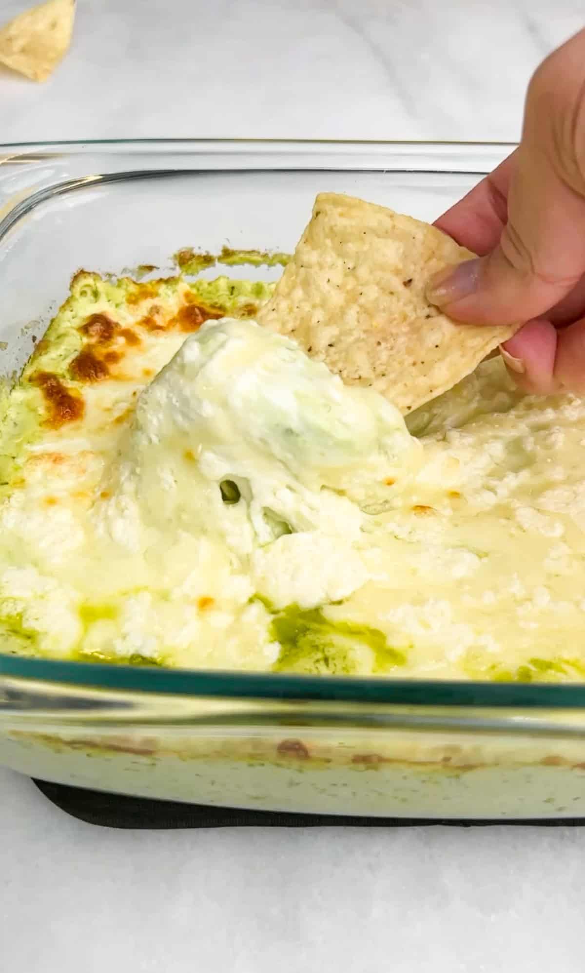 Verde Chicken Enchilada Dip - Bad Batch Baking - Restaurant Copycat ...