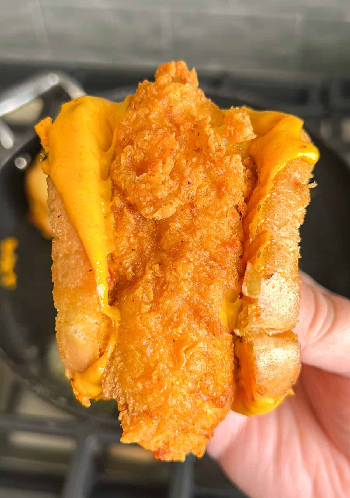 Crispy Chicken Grilled Cheese Bites Bad Batch Baking Restaurant