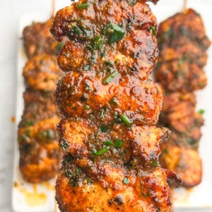 Buffalo Ranch Chicken Skewers