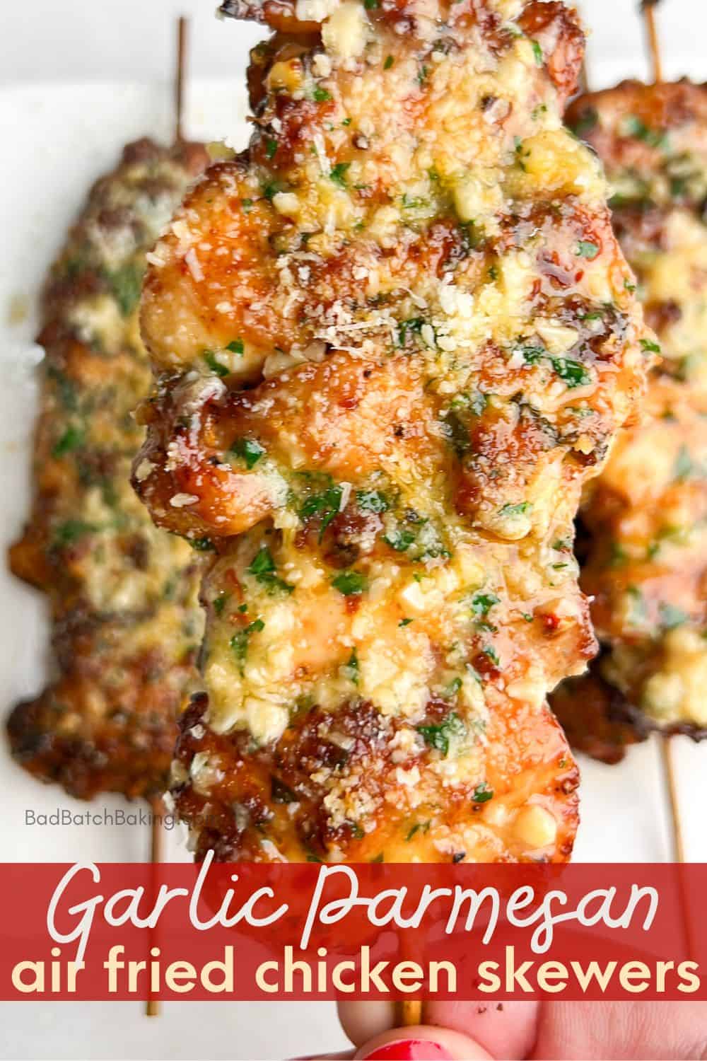 garlic parmesan chicken skewers