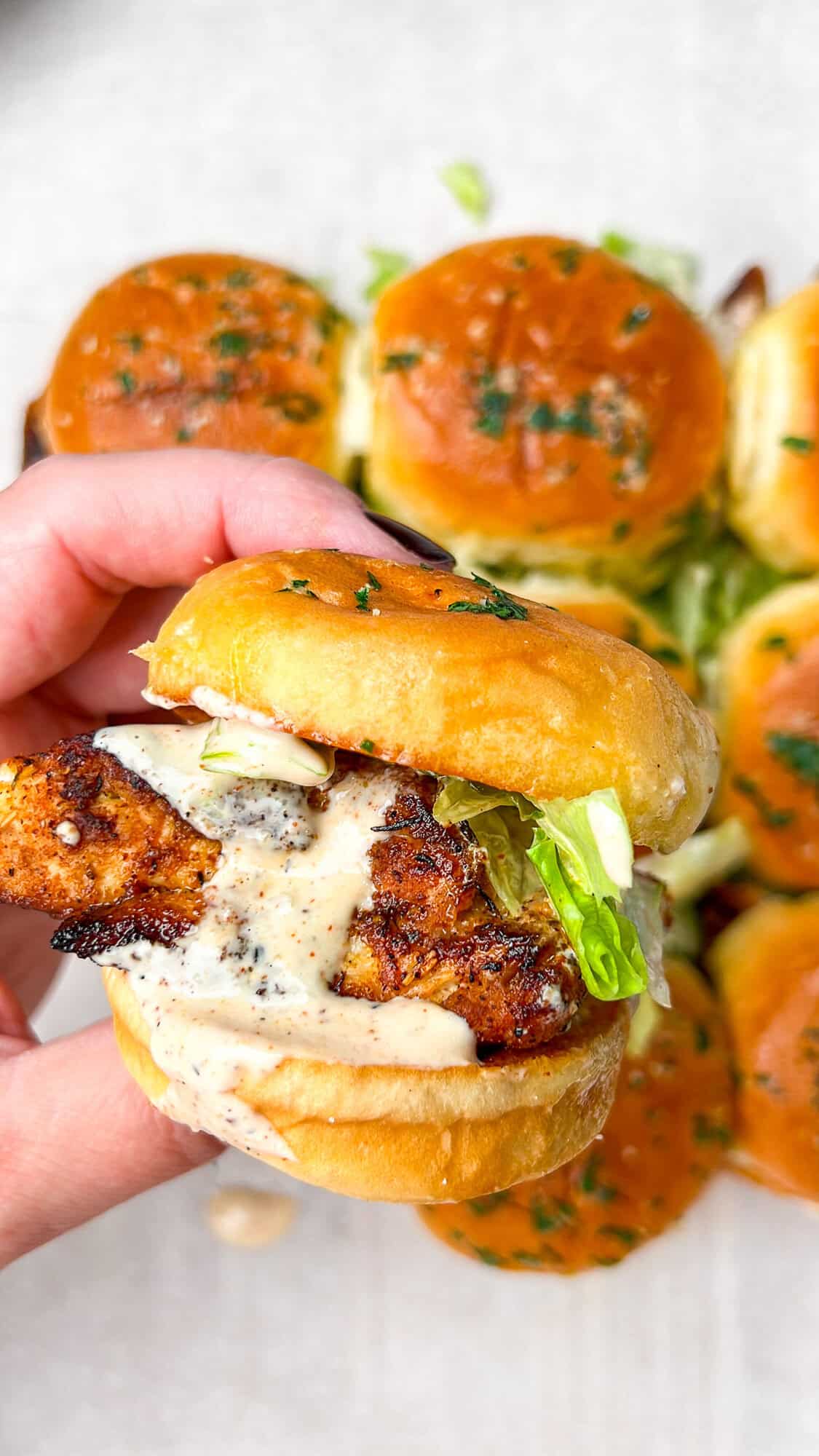 Alabama White Chicken Sliders