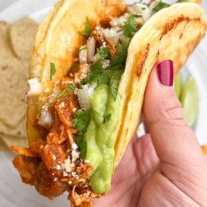 Chicken tinga tacos