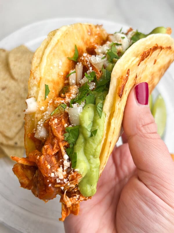 Chicken tinga tacos