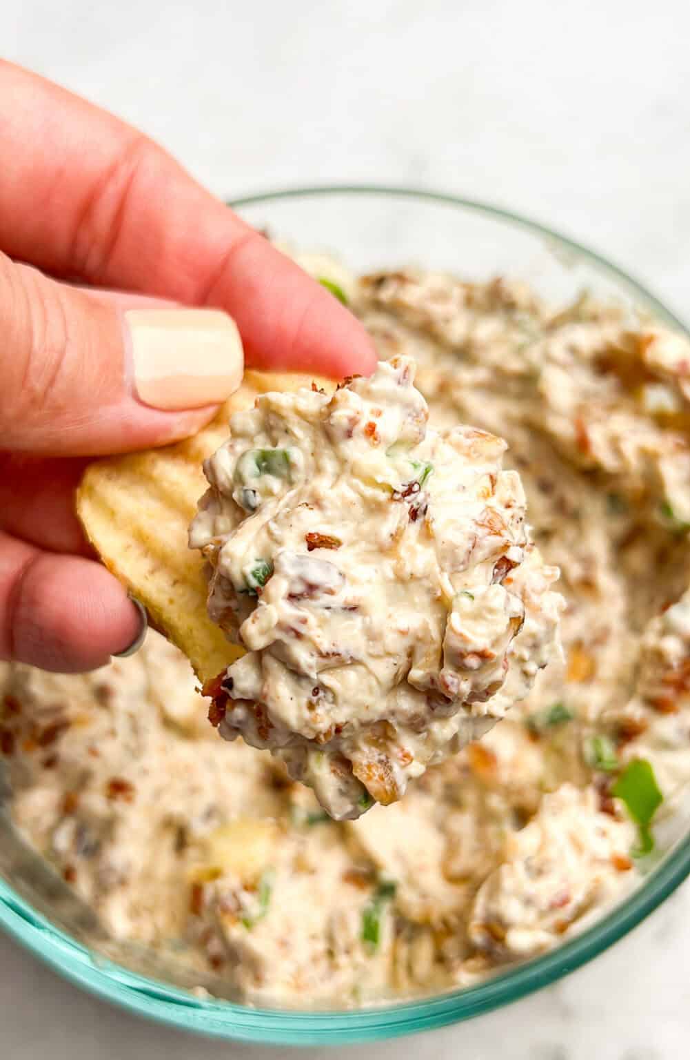 Caramelized Onion And Bacon Dip - Bad Batch Baking - Restaurant Copycat ...