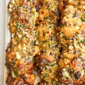 Ranch Garlic parmesan chicken skewers