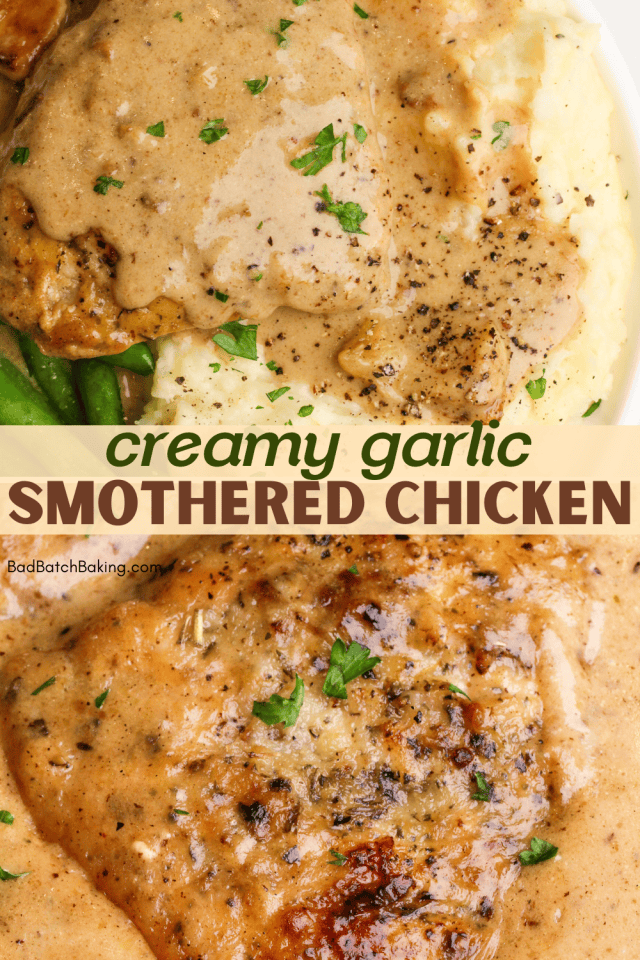 Easy Creamy Garlic Chicken - Bad Batch Baking