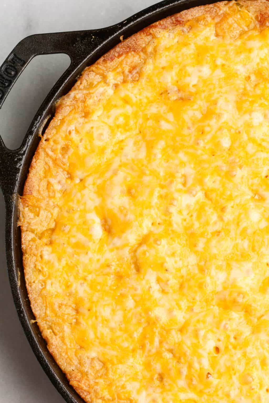 Cheesy Jiffy Corn Casserole - Bad Batch Baking