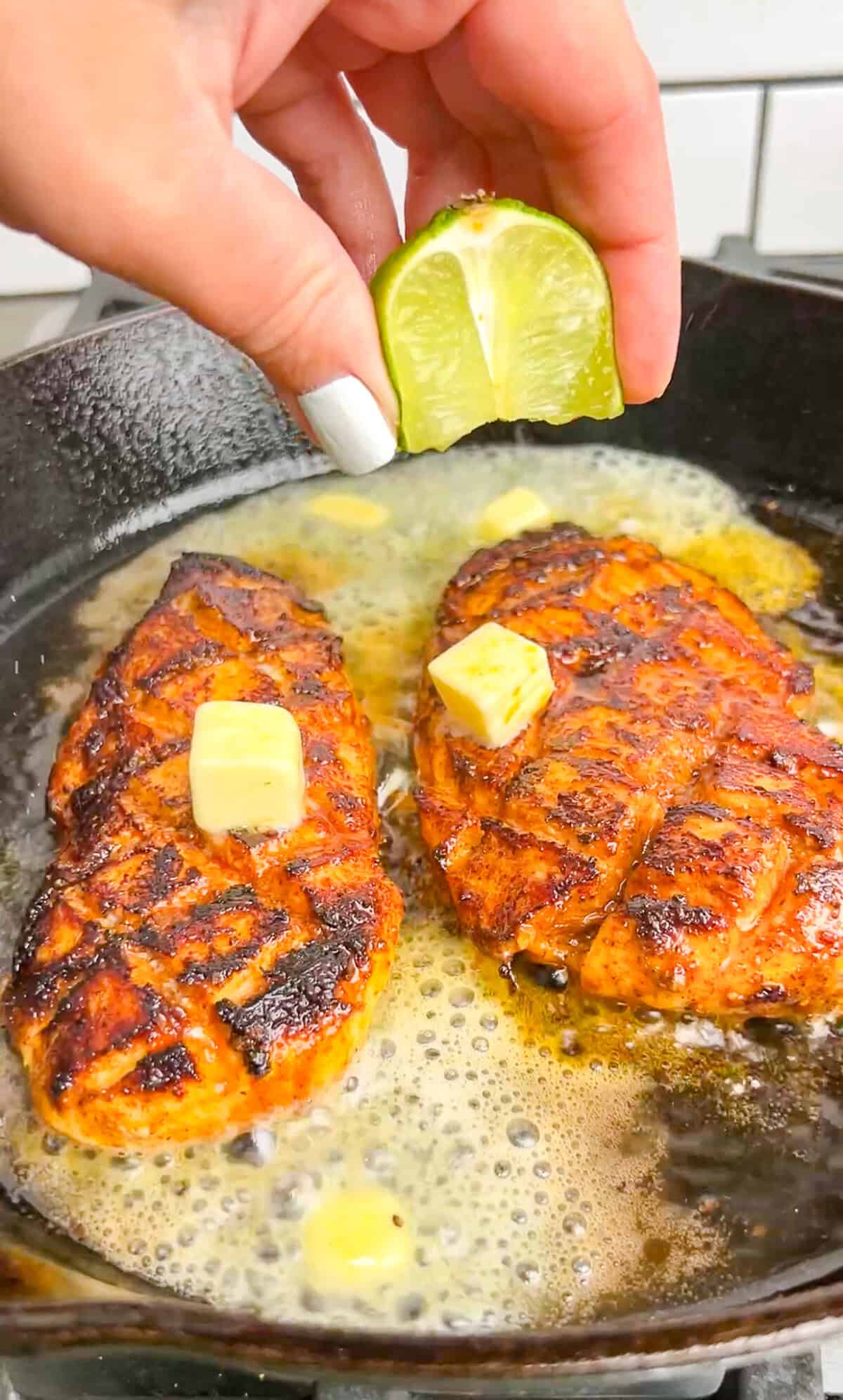 Equal parts sweet and spicy, this Honey Chipotle Chicken is a quick, easy one-pan recipe that results in juicy, flavorful chicken every time. Squeezing lime over honey chipotle chicken