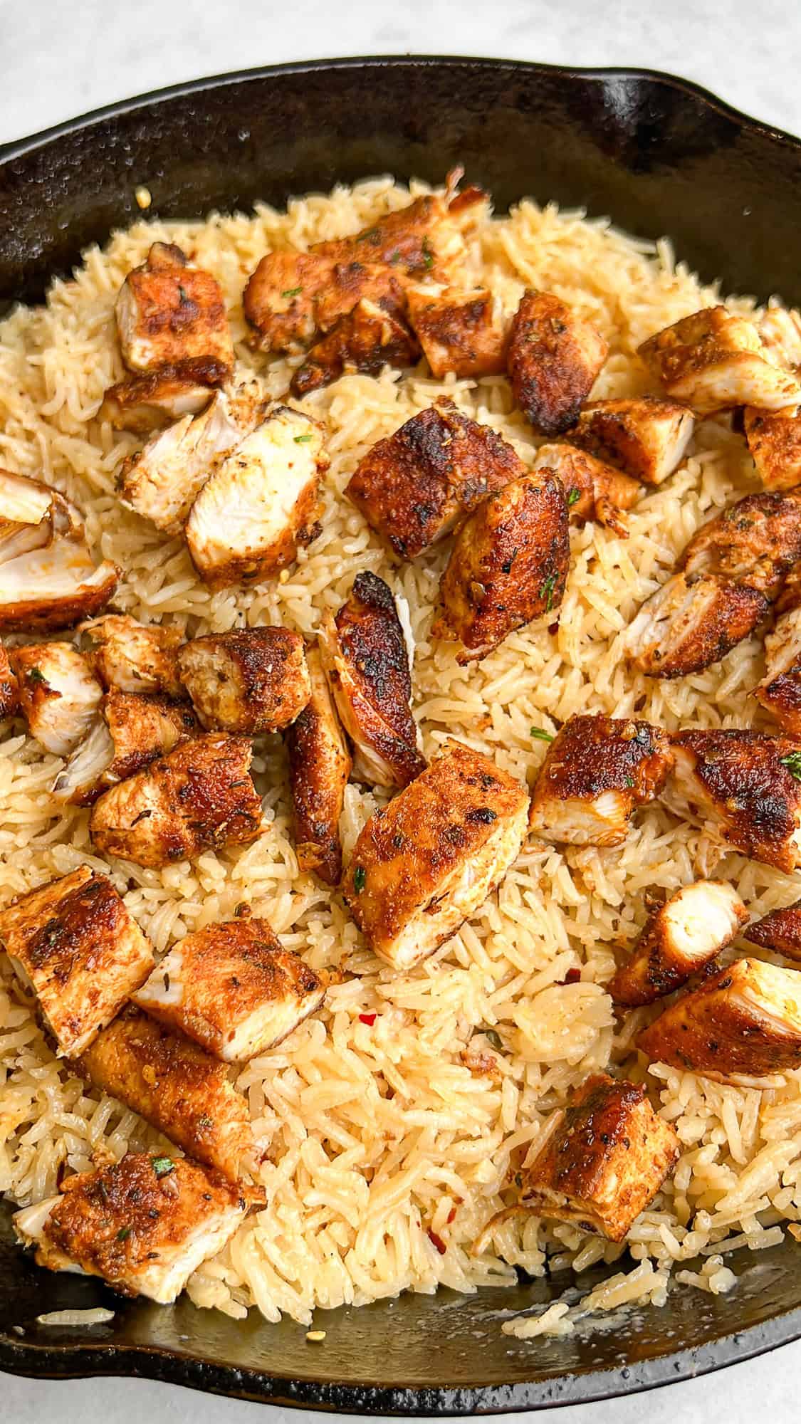 garlic parmesan chicken and rice