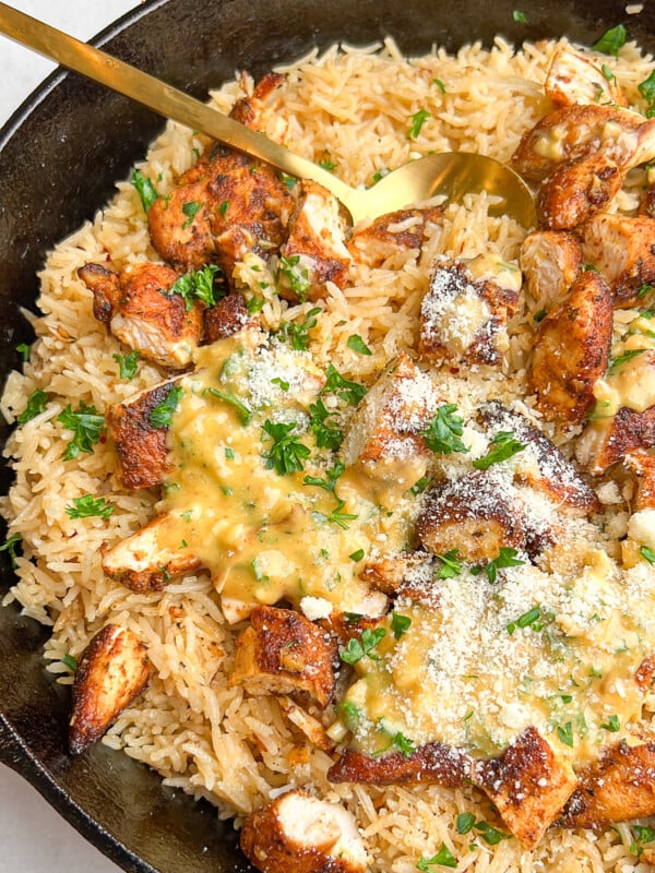 garlic parmesan chicken and rice