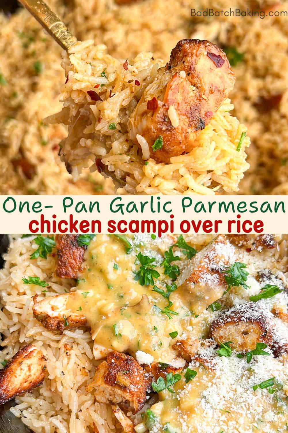 garlic parmesan chicken and rice