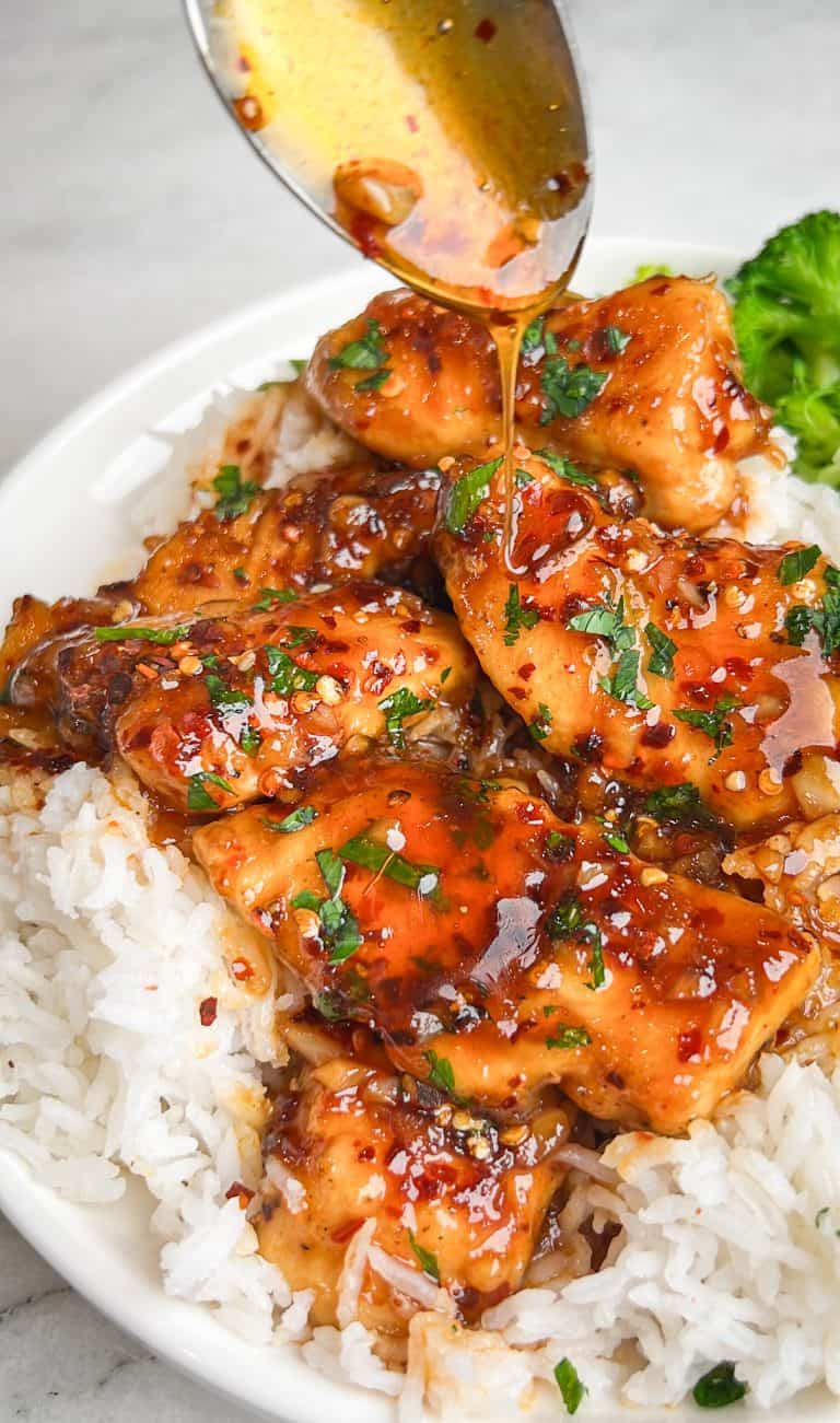 Honey Garlic Chicken - Bad Batch Baking - Restaurant Copycat Recipes ...