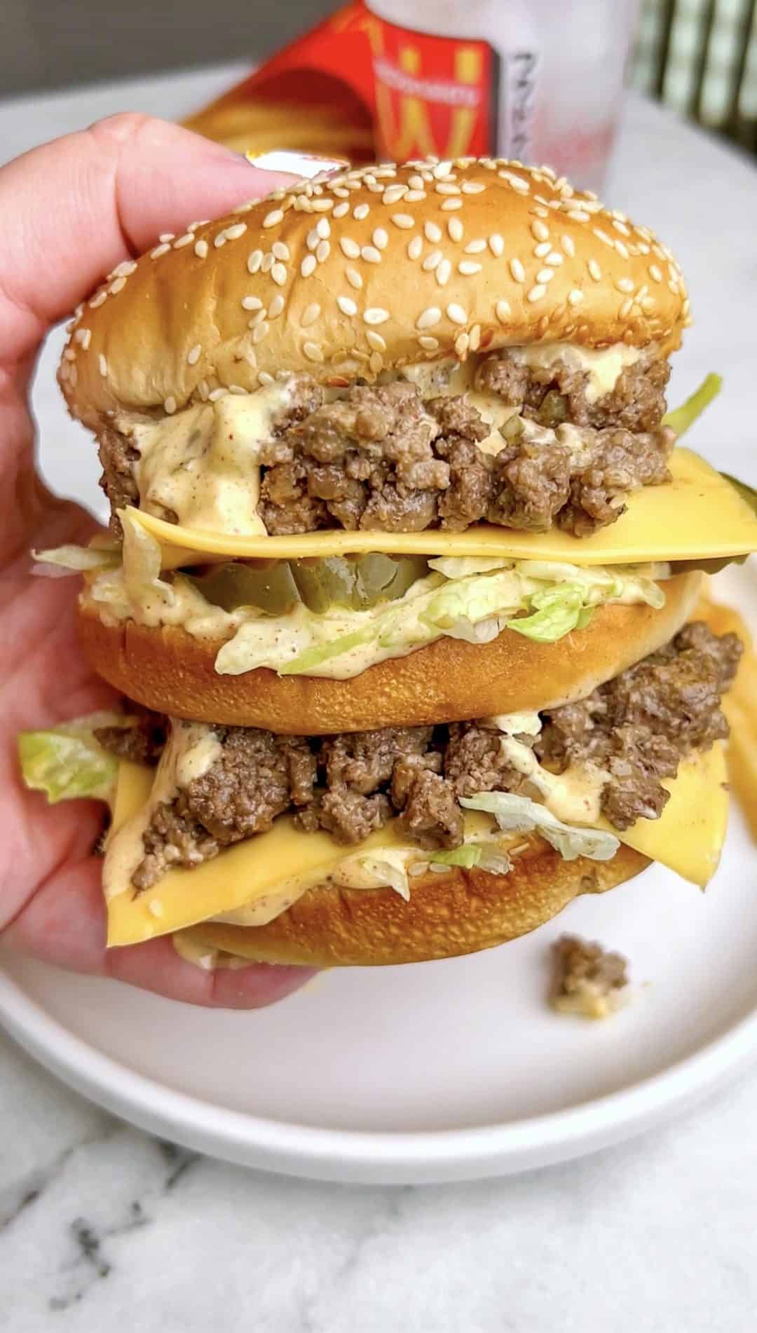 Big Mac Sloppy Joes - Bad Batch Baking