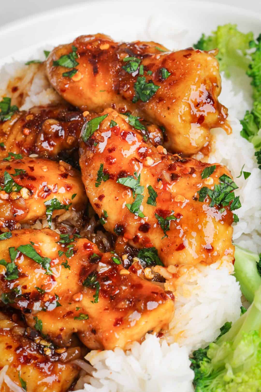 Honey Garlic Chicken - Bad Batch Baking - Family Favorite Recipes