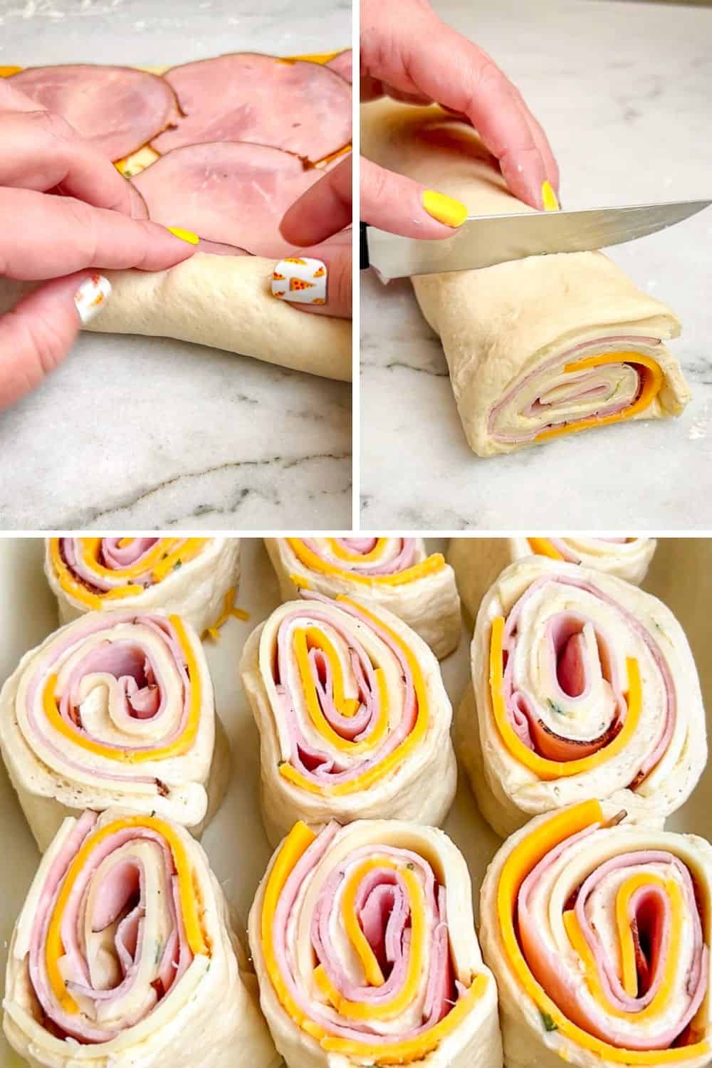 ham and cheese pizza rolls