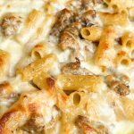 Creamy Sausage Alfredo Bake