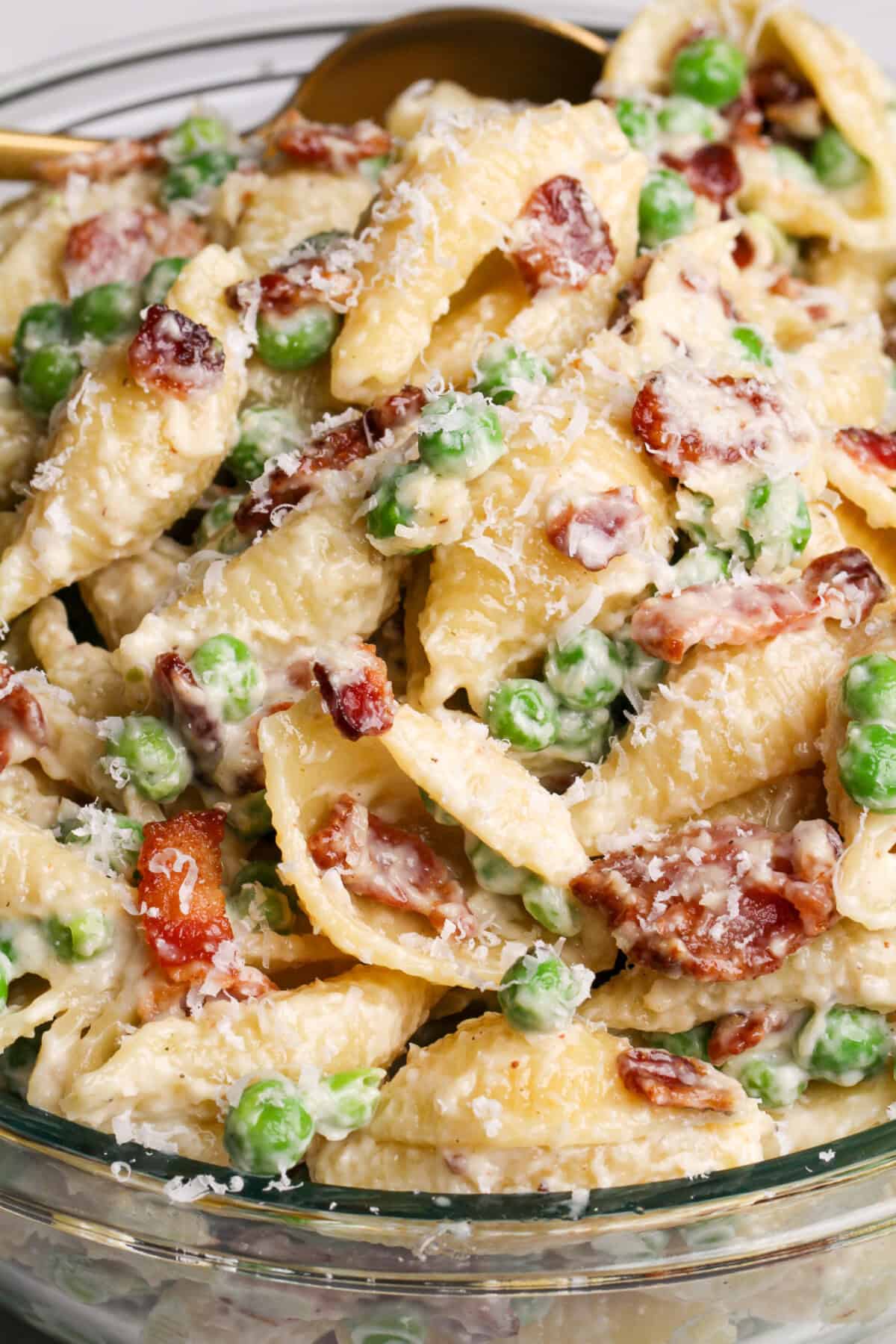 Creamy Pea And Bacon Pasta Salad Bad Batch Baking Restaurant 