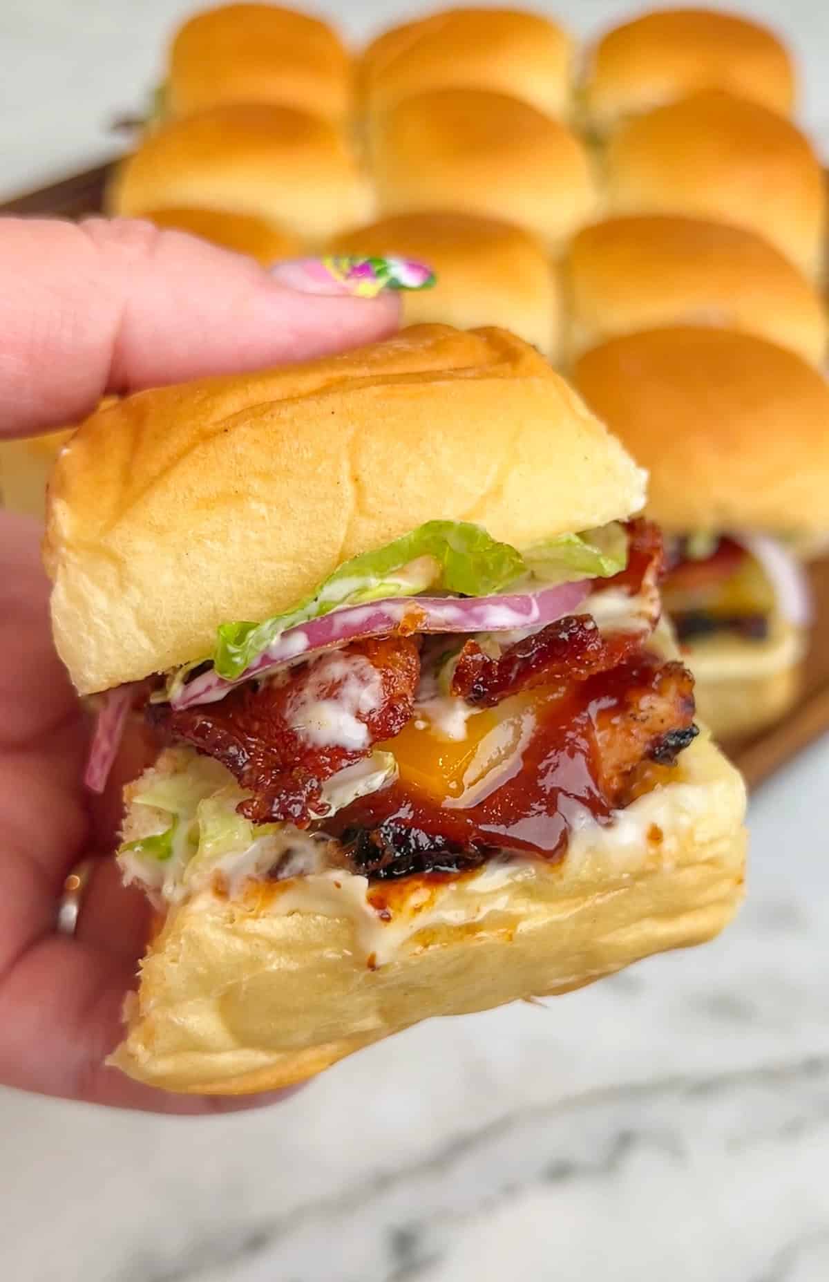 bbq chicken sliders